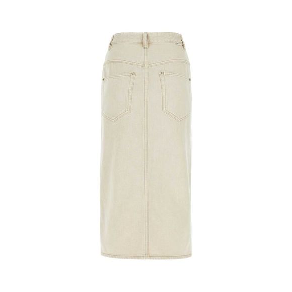 ISABEL MARANT ETOILE Sand Denim Vandy Skirt - Picture 2 of 2